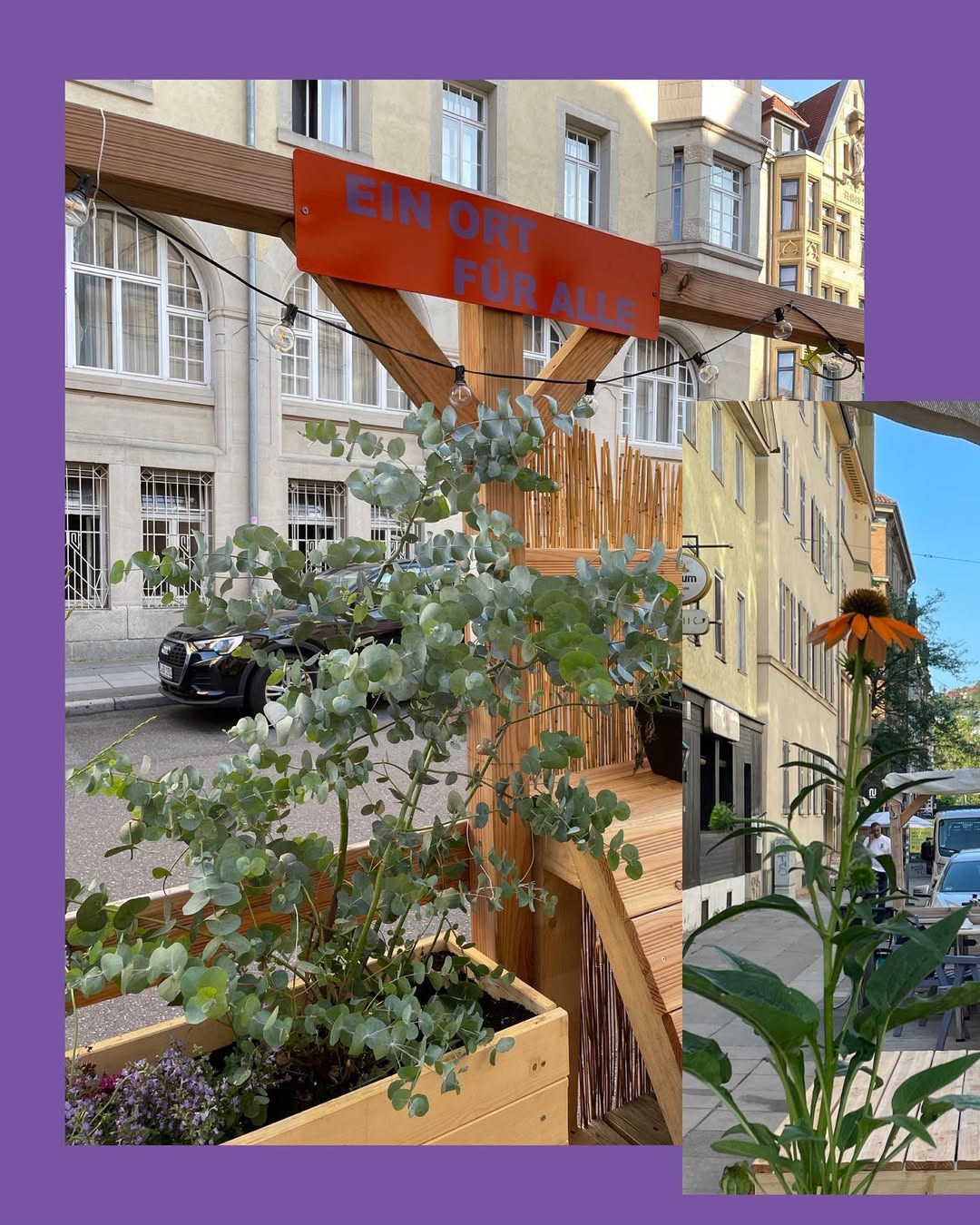 Das Parklet in der Katharinenstraße
