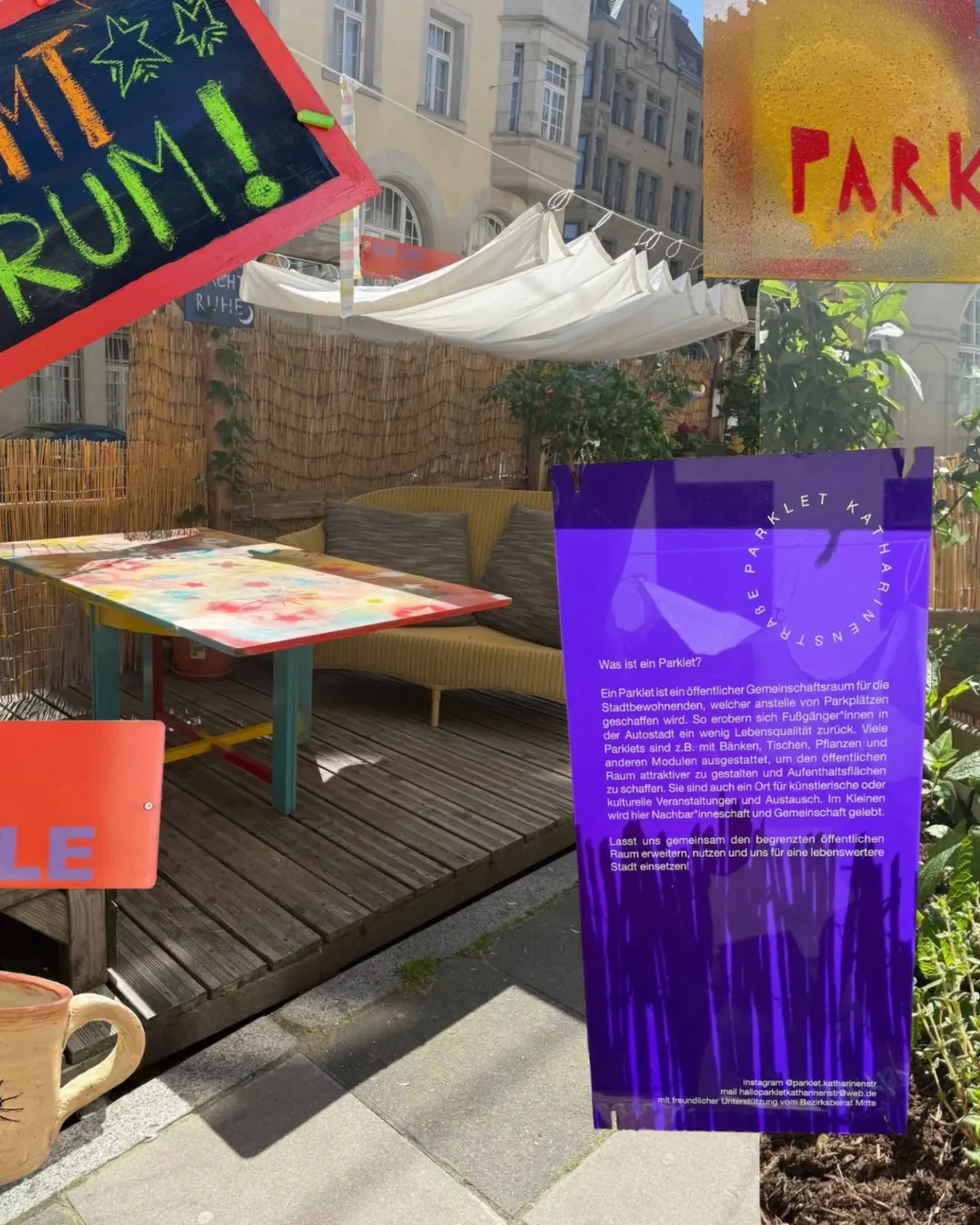 Parklet Begrünung und Pflege